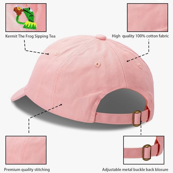 Kermit the Frog baseball cap Pink - Picture 3 of 4